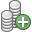 money, stacks, silver, cash, plus, coin, payment, check out, pay, currency, add, credit card icon