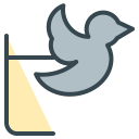 social, media, communication, bird, twitter icon