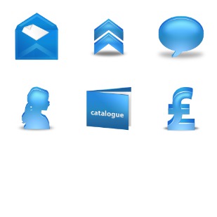 Bleu icon sets preview