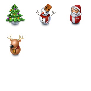 Merry Christmas icon sets preview