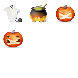 Halloween icon sets preview