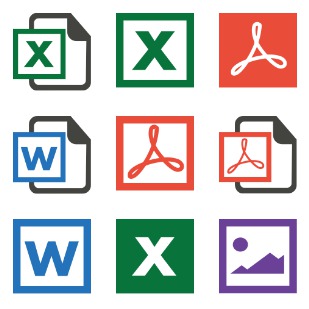 Document icon sets preview