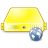 yellow, server, web icon