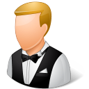 male, waiter icon