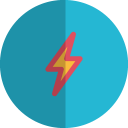 thunder folded icon