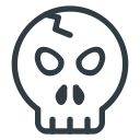 skull, halloween icon