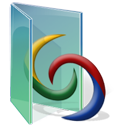 desktop, folder, google icon
