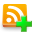 plus, add, rss, feed, subscribe icon