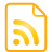 Basic, Document, Feed, Yellow icon