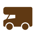 solid, tourism, travel, truck icon