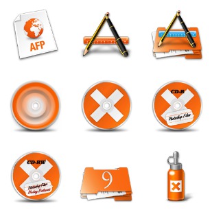 Xtra Orange icon sets preview