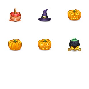Spooktacular Halloween icon sets preview