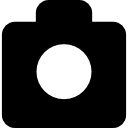 Photo camera black shape icon