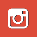 logotype, red, instagram, photos, logo, social media, pictures icon