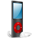 And, Black, Ipod, Nano, On, Red icon