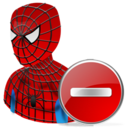 Delete, Spiderman icon
