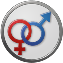 Circled, Female, Male, Sex icon