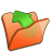 orange, folder, parent icon