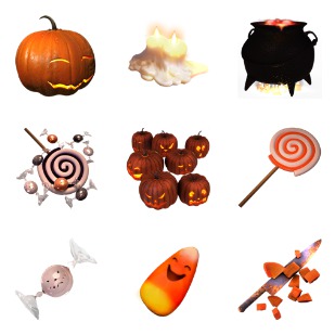 Sweet Halloween icon sets preview