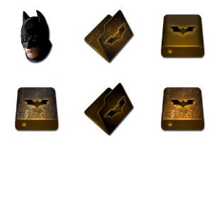 Batman Begins icon sets preview