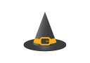hat, witches hat, witches icon