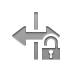 horizontal, flip, open, lock icon