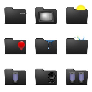 Pry Frente Black Special icon sets preview