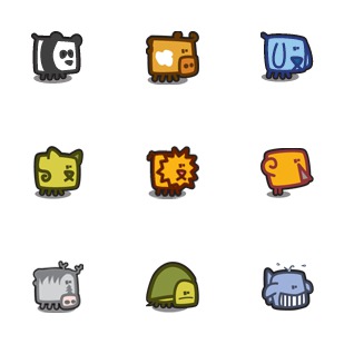 Zootetragonoides icon sets preview