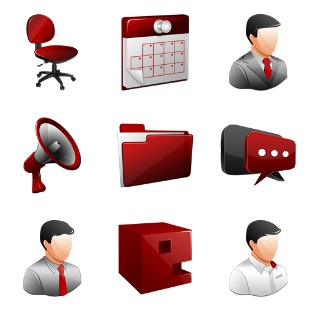 Corporate Dock icon sets preview