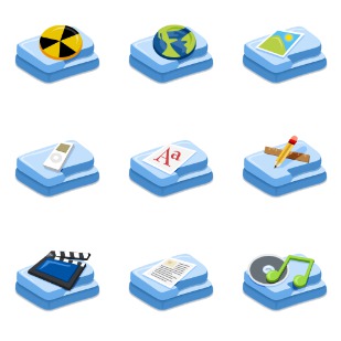 Fush Folders icon sets preview