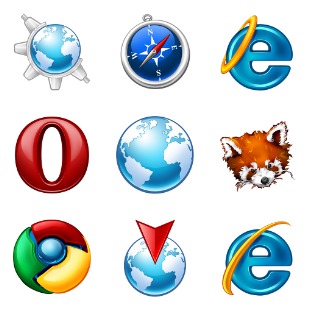Browsers icon sets preview