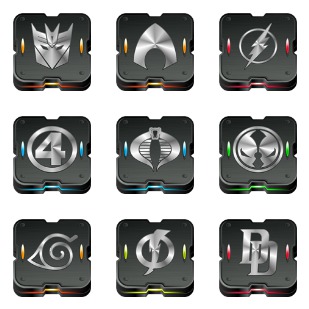 Skrynium Black icon sets preview