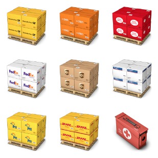 Containers icon sets preview