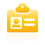 yellow, user, card icon