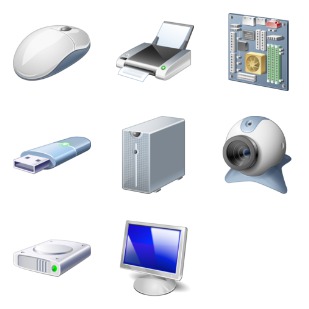 Hardware icon sets preview