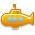 submarine, yellow icon