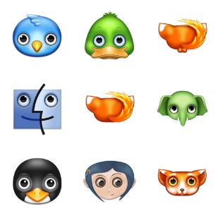 Zoom Eyed Creatures 2 icon sets preview