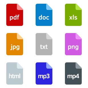 File extensions icon sets preview