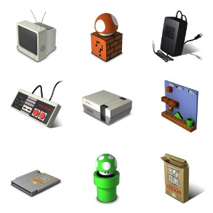 Nes icon sets preview