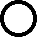 Circle outline shape icon
