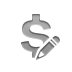 currency, dollar, sign, pencil icon