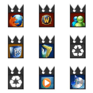 Kingdom Hearts icon sets preview
