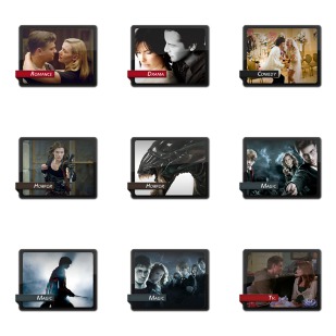 Movies Genre icon sets preview