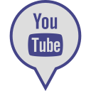 social, pin, youtube, logo, media icon