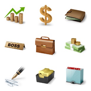 Desktop Business icon sets preview