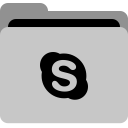 skype, chat, storage, app, video call, social, folder icon