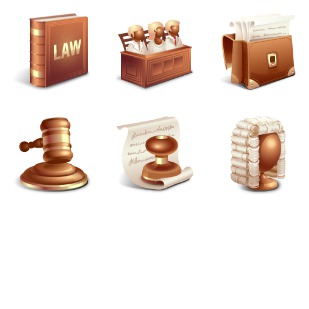 Law icon sets preview