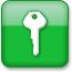 key, greenstyle icon