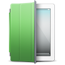 iPad White green cover icon
