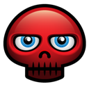 , Red, Skull icon